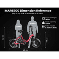 thumbnail image 6 of AOANGO 750W Folding Electric Bike for Adults, 48V 20.8AH Removable Battery, Up to 80Miles Range, 20"×3.0 Fat Tire All Terrain with 7-Speed City Commuter, 6 of 7