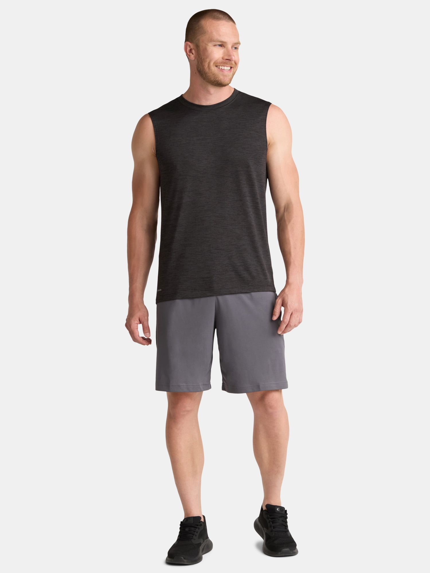 Athletic Works Men's & Big Men's Jersey and Space Dye Muscle Tee, Sizes XS-5XL