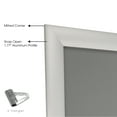 thumbnail image 3 of M&T Displays Snap Poster Frame 27x40 Inch Silver 1.77" Aluminum Profile Front Loading Wall Mounting Picture Photo Document Certificate Sign Holder Mitered Corner Anti Glare Cover, 3 of 9