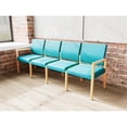 thumbnail image 3 of Pemberly Row Waiting Reception 4 Seat Tandem Seating No Center Arms in Teal, 3 of 5