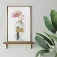 thumbnail image 4 of wall26 Framed Canvas Wall Art A Bouquet of Pink Tulips Flower in a Glass Botanical Plants Watercolor Abstract Modern Relax/Calm Pastel for Living Room, Bedroom, Office - 16x24 inches, 4 of 4