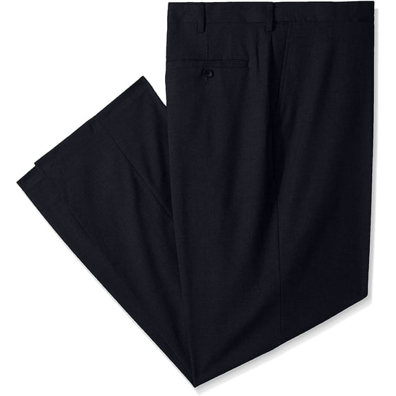 J.M. Haggar Mens Big Tall Sharkskin Premium Classic-Fit Stretch Suit Separate Pant
