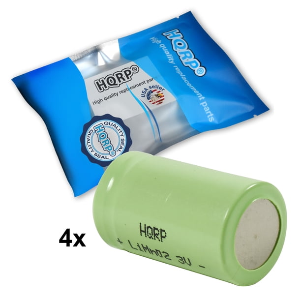 HQRP 4-Pack 3V Batteries for Pentax ZX-M, ZX-50, ZX-5N, ZX-60, IQ