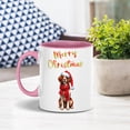 thumbnail image 2 of Merry Christmas Brittany Spaniel Enjoys Woofmas Winter Xmas Holiday 11oz Accent Two-tone Mug Brittany Dog Lover Gifts Idea Coffee Tea Cup - 02022, 2 of 5