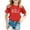 Red, variant on Girls T Shirts Children's Casual Letter Pattern Print Multicolor Round Neck Short Sleeves Girls Shirts Red 2-3 Years