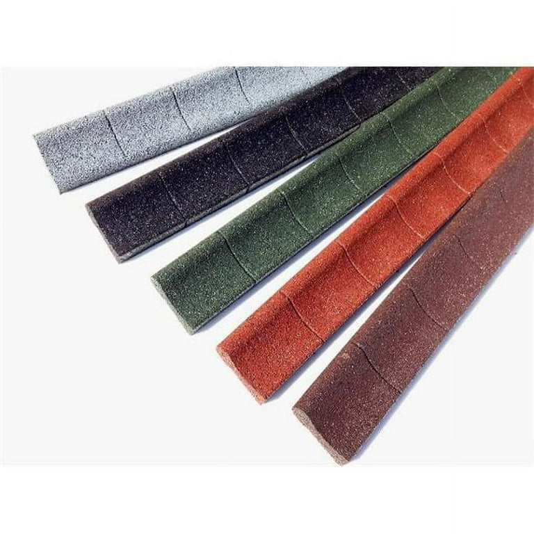 4 ft. Brown Rubber Curb Landscape Edging (4-Pack) 4 ft. Brown Rubber Curb Landscape Edging (4-Pack)