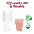 thumbnail image 4 of Smarty 7 oz. Clear Square Bottom Disposable Plastic Cups 500ct, 4 of 6