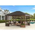 thumbnail image 1 of Sunjoy 13 ft. x 15 ft. Wilmington Hardtop Gazebo, 1 of 9
