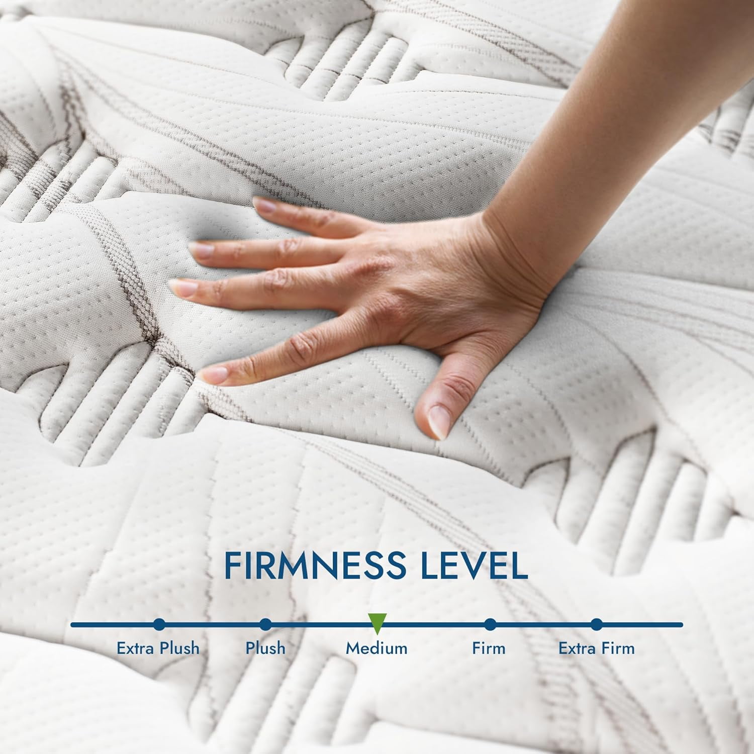 10" Twin Diamond Innerspring Hybrid and Cooling Gel Memory Foam Mattress, Pressure Relief, and Motion Isolation