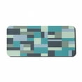thumbnail image 1 of Abstract Computer Mouse Pad, Geometric Style Pattern with Square and Rectangular Shapes Modern Creative, Rectangle Non-Slip Rubber Mousepad X-Large, 35" x 15" Gaming Size, Multicolor, by Ambesonne, 1 of 2