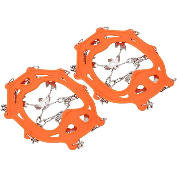 Snow Climbing Crampons,Anti Slip Winter Ice Grippers,Traction Cleats Crampons,Anti Slips Shoes Covers,Ice Snow Grips for ShoesBoots,with Bag(L) Hiking Shoes Hiking Shoes