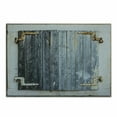 thumbnail image 1 of Shutters Cutting Board, Wooden Window Shabby Paint Rusty Antique Traditional Village Picture Print, Decorative Tempered Glass Cutting and Serving Board, Small Size, Charcoal, by Ambesonne, 1 of 1