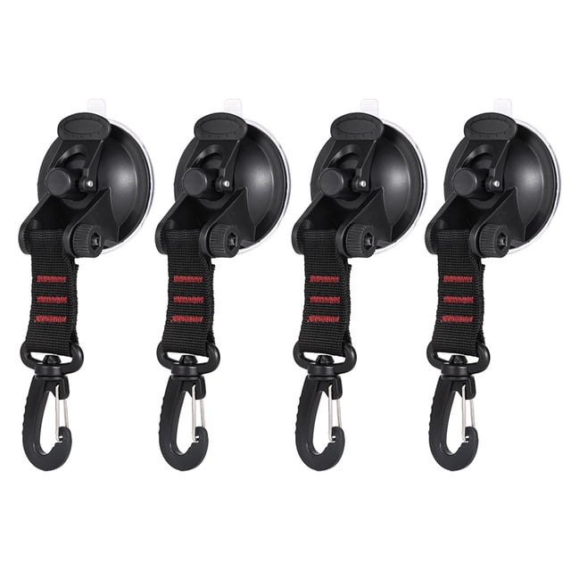 Advancent 4 piezas tienda de campaña ventosa gancho de seguridad portátil Picnic senderismo pesca amarre coche lateral toldo trampas colgantes Type4 NO4