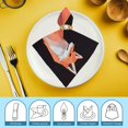 thumbnail image 6 of PHYHOO Cartoon Dinner Napkins Soft Cloth Napkins Printed Table Napkins for Parties Weddings Event 6 PCS, 6 of 7