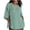Mint Green, variant on Mint Green S WIZUTIZ Tops Women's Loose Fit Cotton Soft Trendy Cotton Blend Tops Ladies Athletic Solid Shirts Fluffy Crew Neck Tshirt Pure Colour Basic Blouse Ultra Soft Short Sleeve Tee