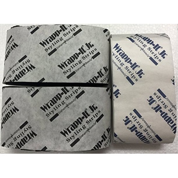 wrappit jr. styling strips / neck strips black and white (5 packs