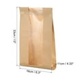 thumbnail image 2 of 100pcs Bakery Bags with Window, Tin Tie Tab Lock Bags, Kraft Paper Bags for Cookies (Brown 13x6.3inch), 2 of 7