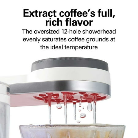 Hamilton Beach - Convenient Craft 8-Cup Automatic or Manual Pour-Over Coffee Maker - WHITE