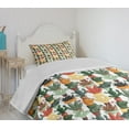 thumbnail image 4 of Ambesonne Cactus Quilted Bedspread Set 2 Pcs, Mexican Succulent Plant, Twin Size, Multicolor, 4 of 6