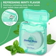 thumbnail image 3 of 60 Pack Dental Floss Bulk Mint Flavored 50m Each Travel Dental Floss Oral Care for Teeth and Protection Green, 3 of 6