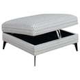 thumbnail image 3 of Clint Square Upholstered Storage Ottoman Aloe, 3 of 6