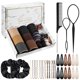 thumbnail image 1 of 1214 Pcs Hair Accessories Kit - Cotton Elastic Hair Ties Scrunchies Hair Rubber Bands Snap Hair Clips Bobby Pins Rat Tail Comb Hair Loop Tool Hair Accessories, 1 of 1