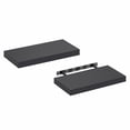 thumbnail image 4 of Furinno TANNA Set of 2 12x24 2" Thick Wall Shelf Invisible Bracket Americano, 4 of 4
