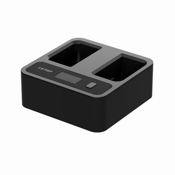 Bigcan WB37 Smart Charger for Drone Remote Controller Battery, 72W Dual Channel Fast Charging Dock with LCD Display, 36W 36W Output, Compatible with DJI RC Plus