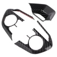 thumbnail image 3 of Steering Wheel Sticker, Glossy Black Carbon Fiber Style Steering Wheel Cover Trim  For Auto Modification, 3 of 8