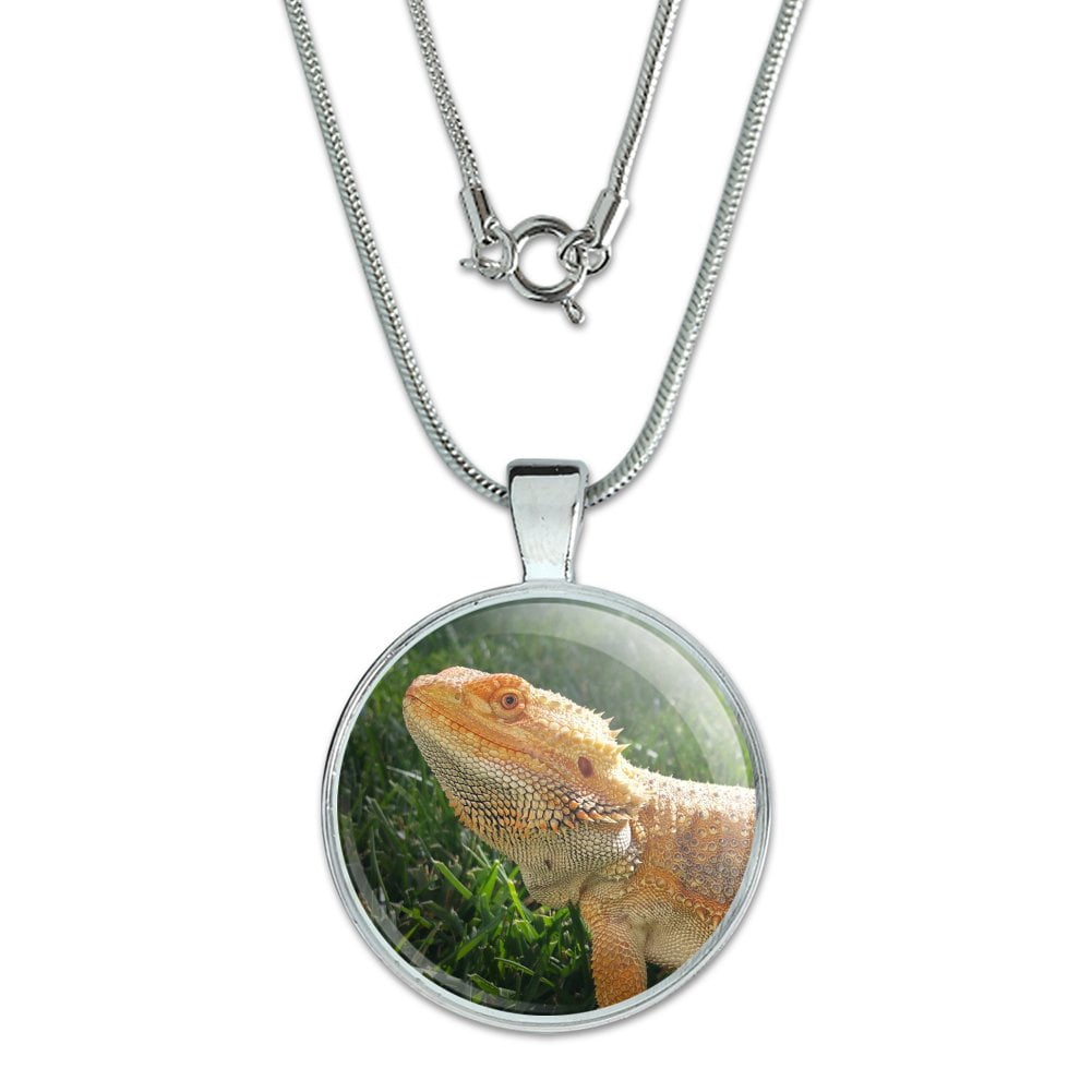 Beardie Bearded Dragon Necklace Bearded Dragon Charm • Pet Lizard