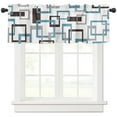 thumbnail image 2 of Medieval Geometry Mid Century Curtain Home Decoration Living Room Short Curtains Window Treatments For Kitchen Bedroom, 2 of 6
