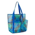 thumbnail image 4 of Time and Tru Women's Mesh Beach Tote Handbag, Beach Leaf, 4 of 5