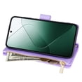 thumbnail image 5 of Compatible with Samsung Galaxy A55 Case for Girls Women, with Shoulder Lanyard Hand Strap Cards Holder Zipper Pocket Stand Shockproof Stylish Phone Case for Samsung Galaxy A55, Purple, 5 of 10