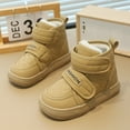thumbnail image 2 of BOBOGOJP Boys Girls Boots Toddler Boys Girls Fall Winter Boots Outdoor with Hook and Loop (Toddler/Little Kid) Khaki for Size 1.5, 2 of 9