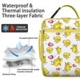 thumbnail image 2 of Chickens Insulated Lunch Bag Box Teen Reusable Lunch Bag with Front Pocket Cooler Tote Bag Work Beach, 2 of 6
