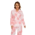 thumbnail image 3 of GLOBAL 100% Cotton Pajamas for Women Notch Collar Pjs Cozy Button Down Homewear with Pockets, Spring & Summer, 2-Piece, Sizes S to 3X, 3 of 7