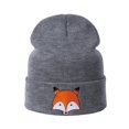 thumbnail image 2 of ITFABS Unisex Kids Cartoon Fox Knitted Caps Elastic Breathable Beanie Cap, 2 of 4