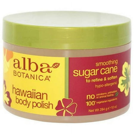 Alba Botanica, Body Polish Sugar Cane, 10 OZ (Pack of 1)