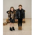 thumbnail image 2 of AS Winter kids Down Jackets bomber design coats with nature fur, 2 of 5