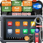 Autel Scanner MaxiCOM MK906 Pro-TS Car Diagnostic Scan Tool ECU Coding, Full TPMS Functions 36+ Service CAN FD & DoIP Upgrade of MS906Pro-TS/ MS906TS/ MP808TS