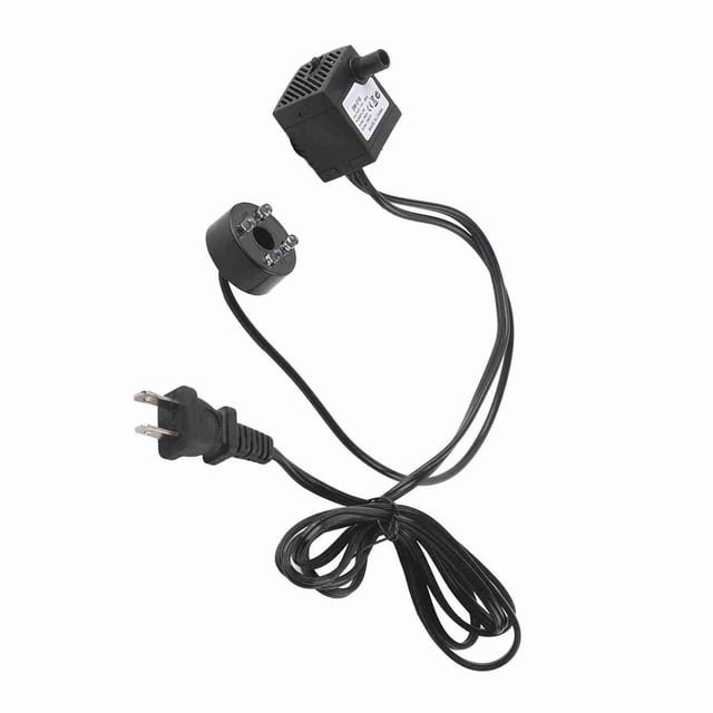 Bomba Sumergible, Bomba de Agua Ultra Silenciosa Negra Segura Eficore Con Luz Led Para Estanque