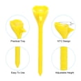 thumbnail image 3 of Uxcell 3.3 Inch Golf Tee, 10 Pack Plastic Golf Practice Tees Training Driving Range Tee, Yellow, 3 of 6