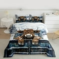 thumbnail image 2 of Manfei Cute Highland Cow Bedding Comforter Set,Rustic Farmhouse Cabin Twin Comforter Sets,Brown Cattle Bedding Set For Girls Kid,Breathable Home Decor Reversible,2 Pieces, 2 of 8