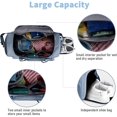 thumbnail image 4 of Bolsa de viaje plegable de 35 l, bolsa de equipaje grande para fin de semana, bolsa de viaje, bolsa de vacaciones, bolsa deportiva impermeable para hombres y mujeres, color rosa, 4 of 5