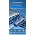 thumbnail image 4 of Hub USB C USB Type-C 3.2 HUB 10 Gbps de Alta Velocidad PD100W Carga USB Type-C 3.2 Adaptador Divisor para Computadora Portátil Teléfono PC, 4 of 9