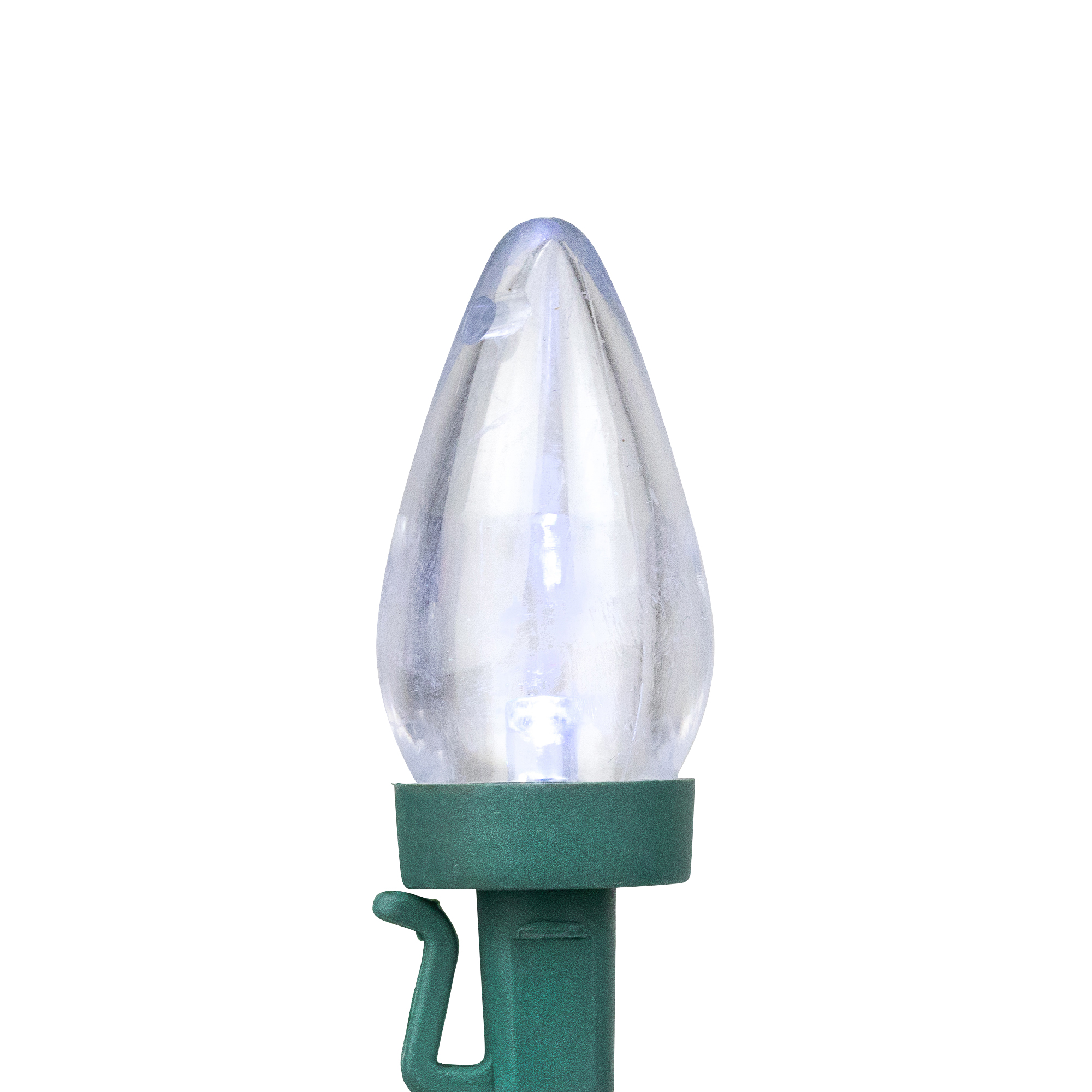LED Patriotic C7 Christmas Lights - Red Clear and Blue - 16' Green Wire - 50ct