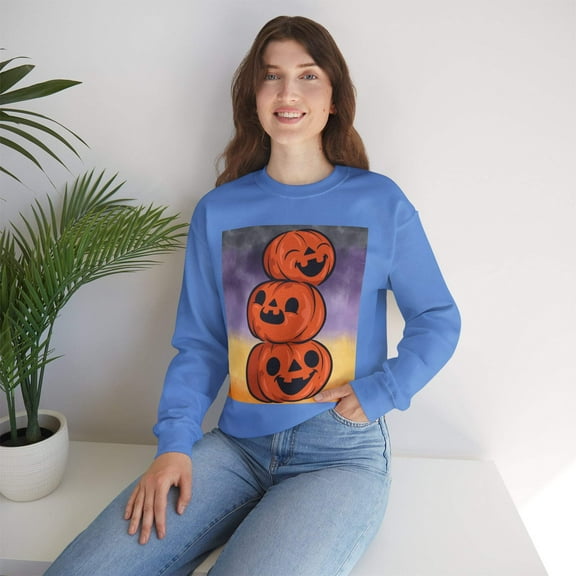3 Pumpkins Unisex Heavy Blend™ Crewneck Sweatshirt