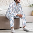 thumbnail image 6 of KLL Cute Poodle Dog Sleepwear Mens Flannel Pajamas,Long Cotton Pj Set, 6 of 7