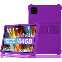zukof Case for Callsky-Tab 10.1 inch Android 15 Tablet - Lightweight Slim Flexible Soft Silicone Stand Case Friendly Cover (Purple)