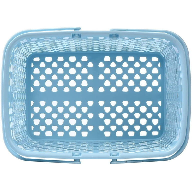 Plastic Shower Caddy Basket with Handle, Portable Organizer Storage Bins  for Bathroom, Pantry, Kitchen, College Dorm (Green)